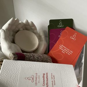 Hands + Harmony Blend or Impepho Stick + English Affirmation Cards